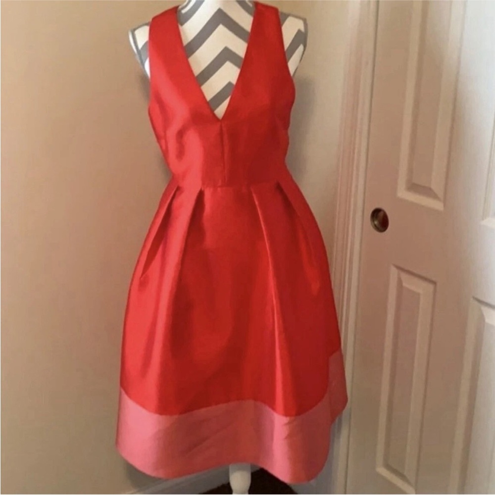 Anthropologie Maeve Parissa Dress Womens Size 4 Small Cocktail Colorblock